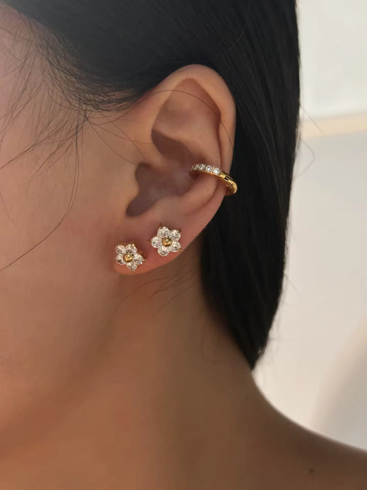 Lavender Lace Studs